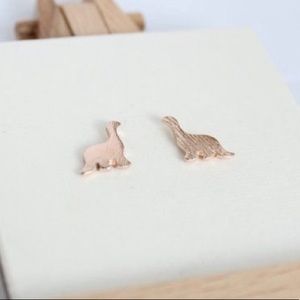 ⭐️ Dainty Rose Gold Dinosaur Earrings ⭐️ 2 for 15